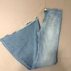 Free People We The Free Just Float On Flare Jeans Womens 29 Blue Denim Cotton